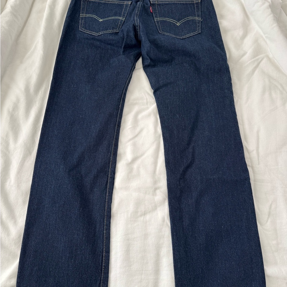 Levi's Men's Premium 501 Original Indigo Jeans - Picture 5 of 6